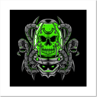 Skull Bot 2 Posters and Art